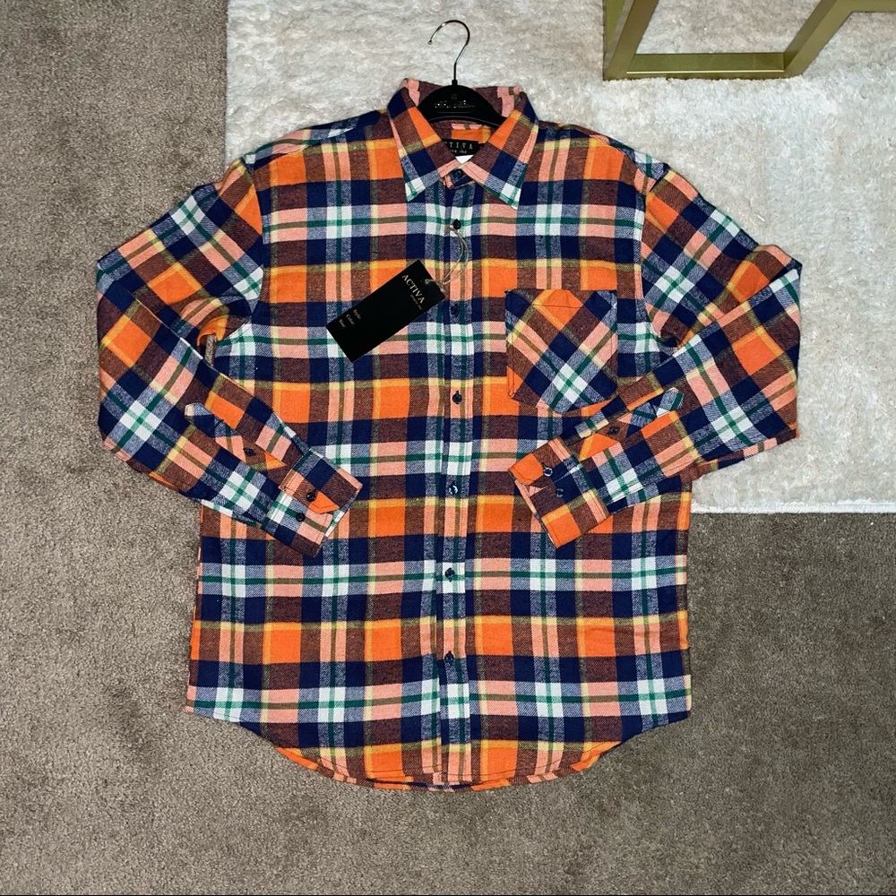 Long Sleeve Plaid Button Up